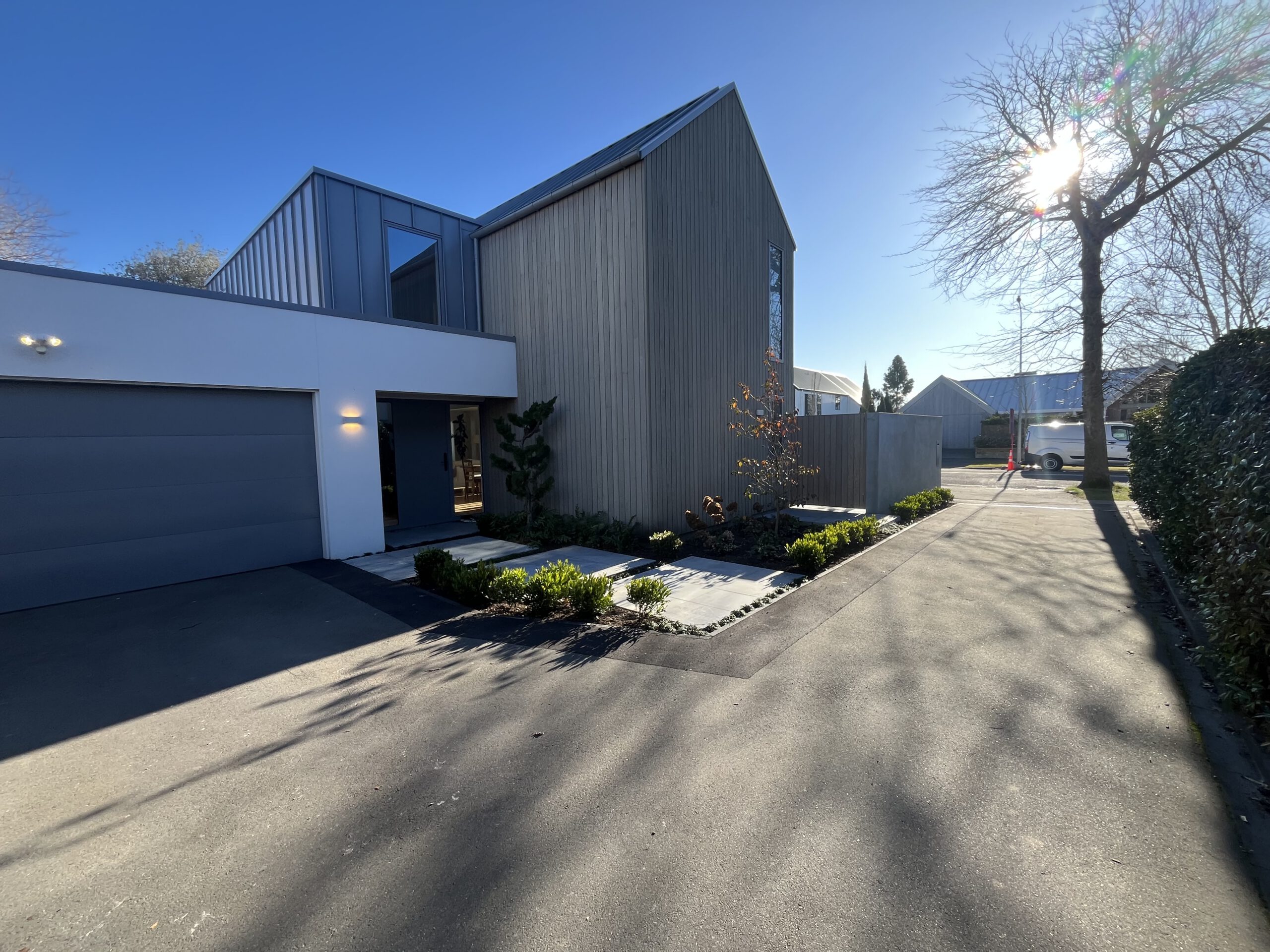 Ensure Build project in Christchurch, representing insurance work, house re-levelling, renovations, outdoor living, residential project management and shop fit-outs.